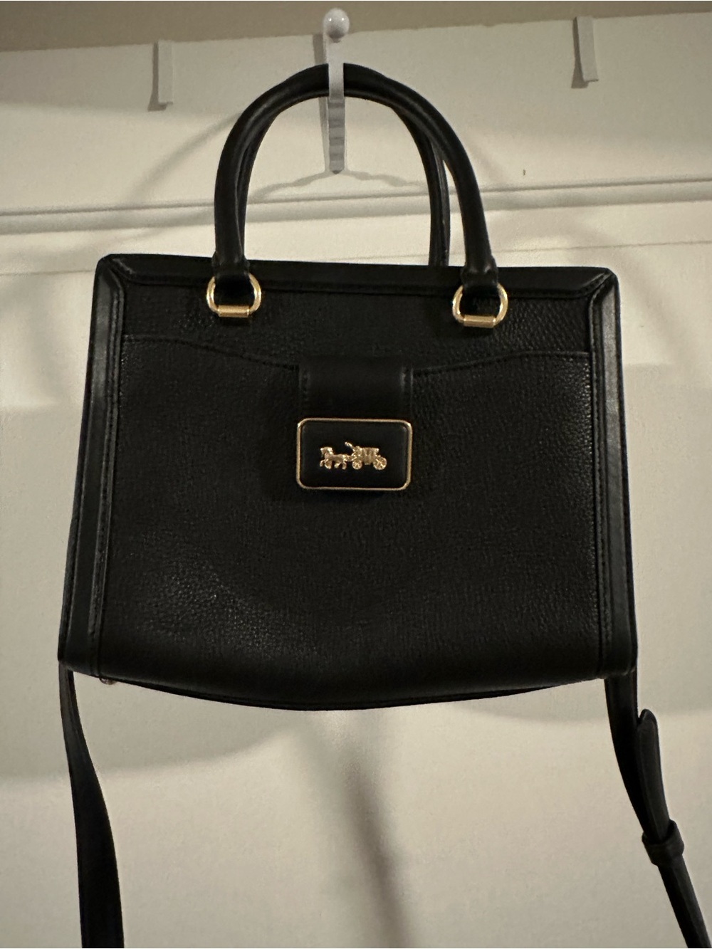 Coach Black Leather Satchel - Structured Women’s Bag